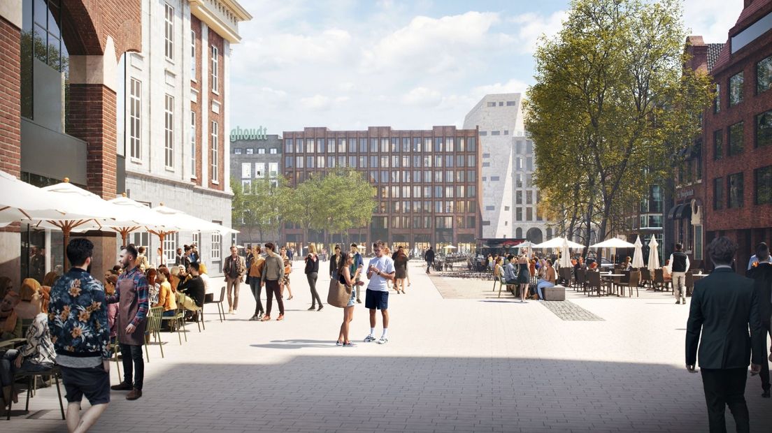 Nieuwe Grote Markt gezien vanaf Tussen beide Markten