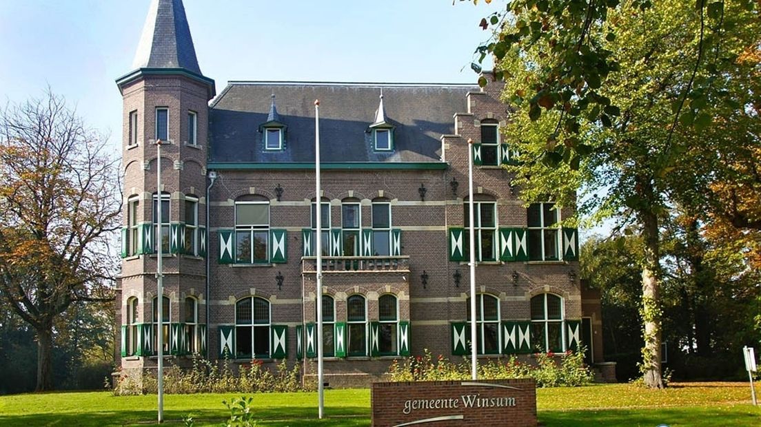 Het gemeentehuis van Winsum