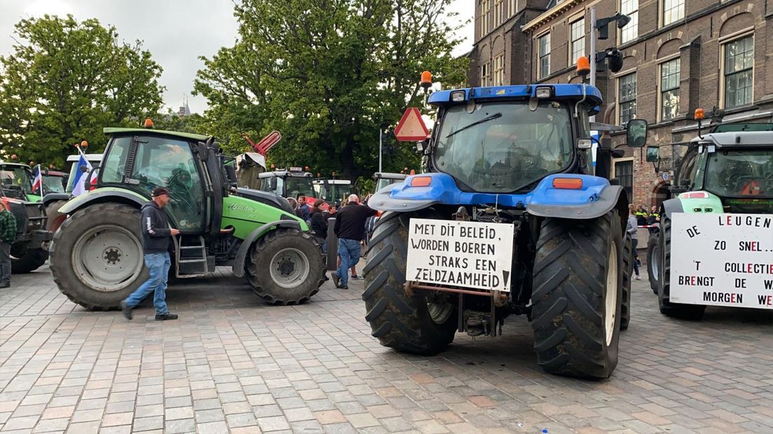 Boerenprotest bij Binnenhof.