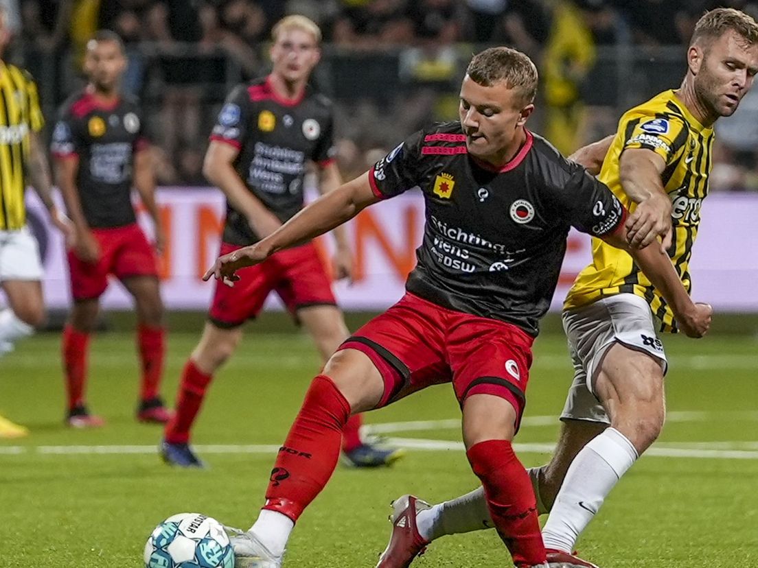 Luuk Admiraal tijdens Excelsior - Vitesse eerder dit seizoen
