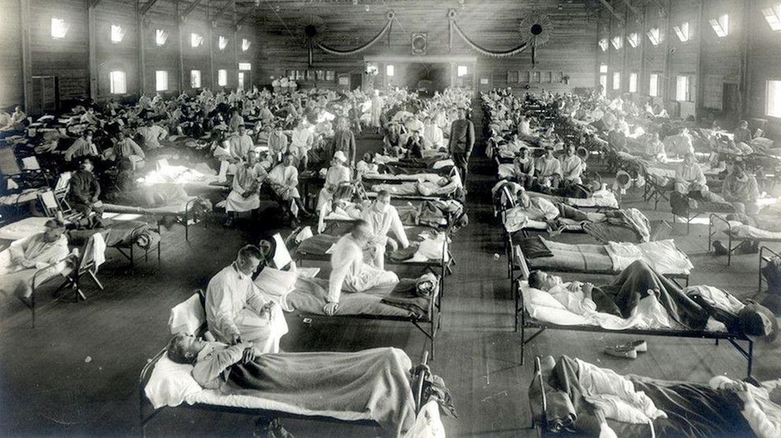 Ziekenzaal Spaanse griep
