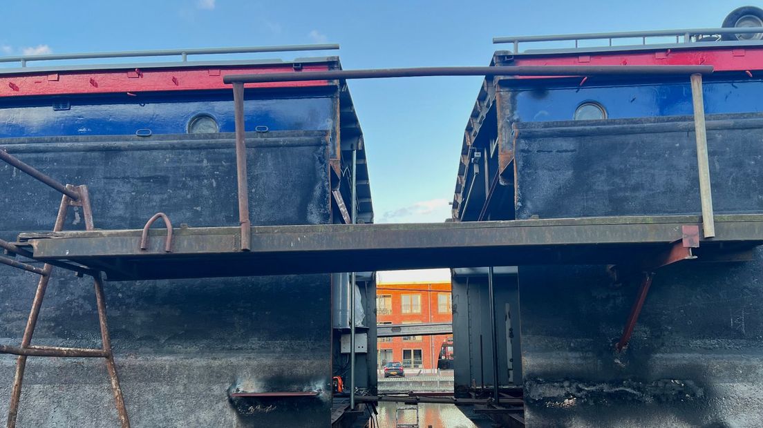 Heel even kon je door het schip heen kijken