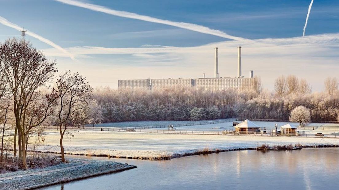 Winter in het Ittersumerpark in Zwolle