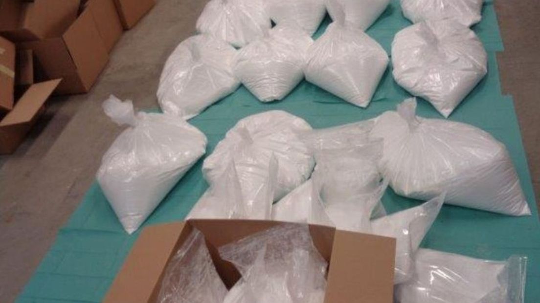 De politie vond ook honderden kilo's ketamine