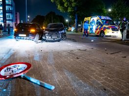 Ongeluk met meerdere auto's in Charlois