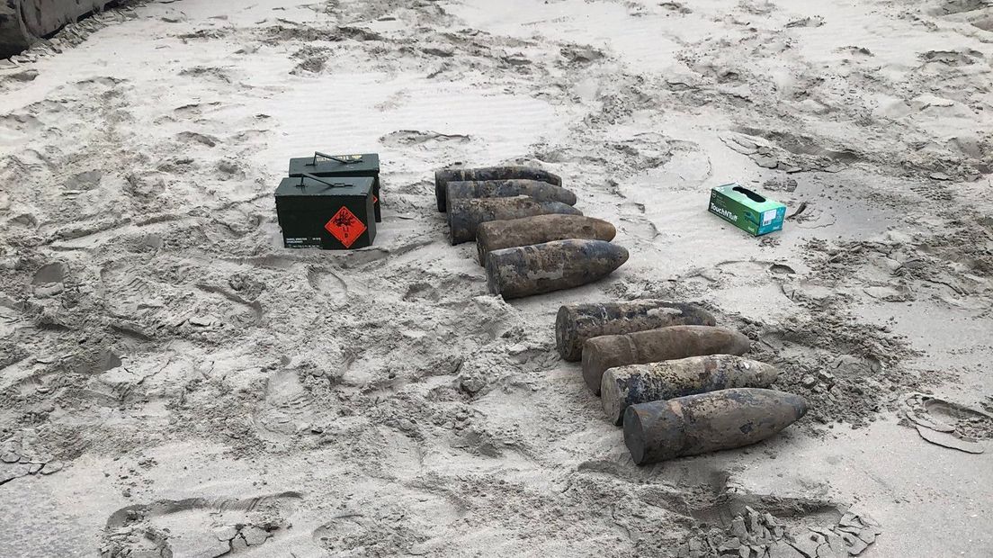 Tijdens werkzaamheden in Honselersdijk werden granaten uit de Eerste Wereldoorlog gevonden
