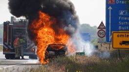 112-nieuws zondag 28 mei: Autobrand op A7 • Trekker op de kop in de sloot • Motorrijders gewond