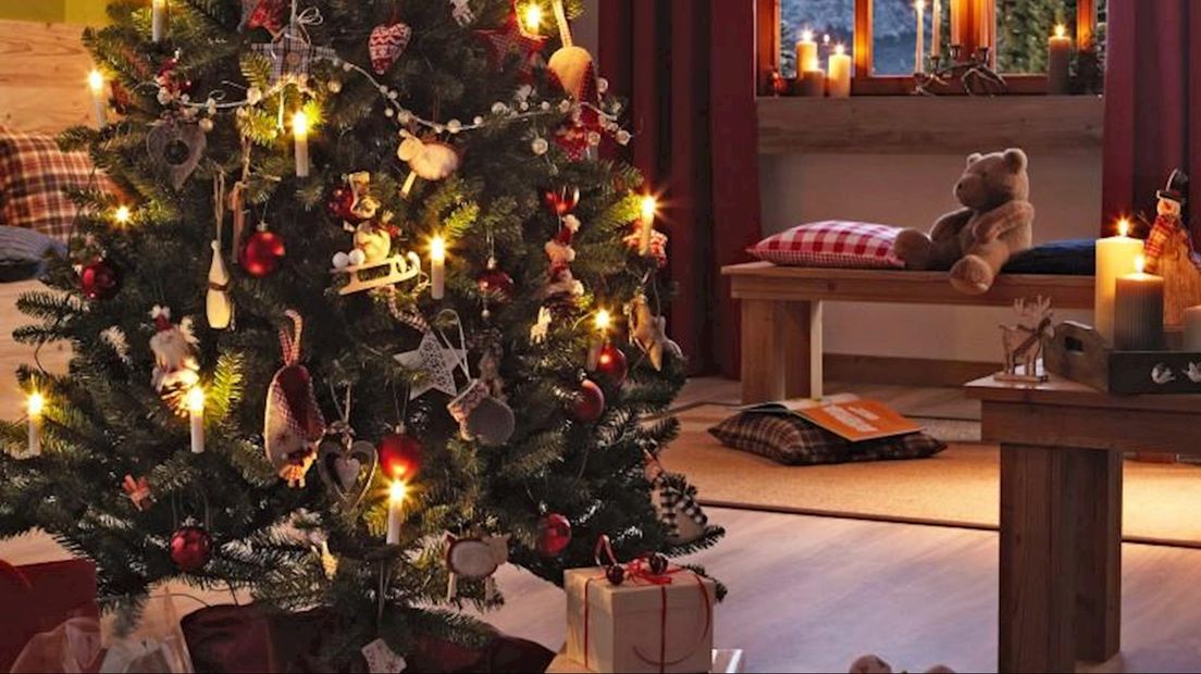Versierde kerstboom