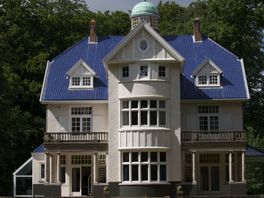 Mysterie: hoe komt deze villa langs de N44 toch aan dat blauwe dak?