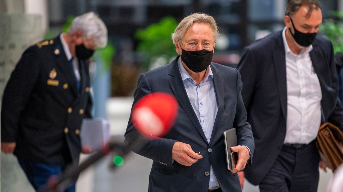 Burgmeester Den Oudsten na het overleg van vorige week op 19 oktober.