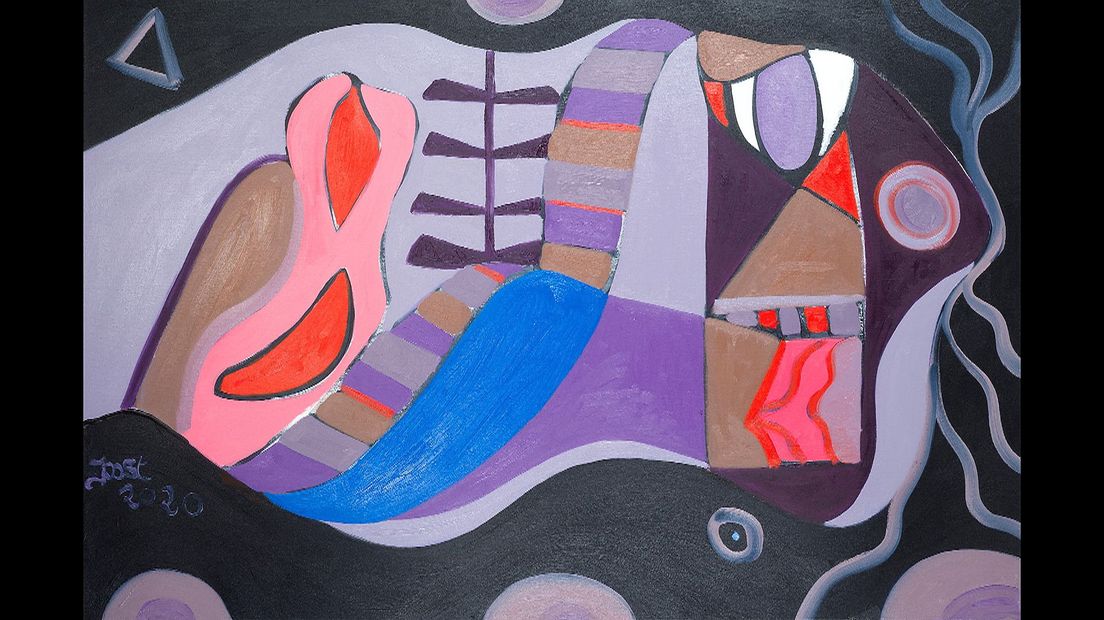 Dit schilderij van Joost is te zien in het Centraal Museum