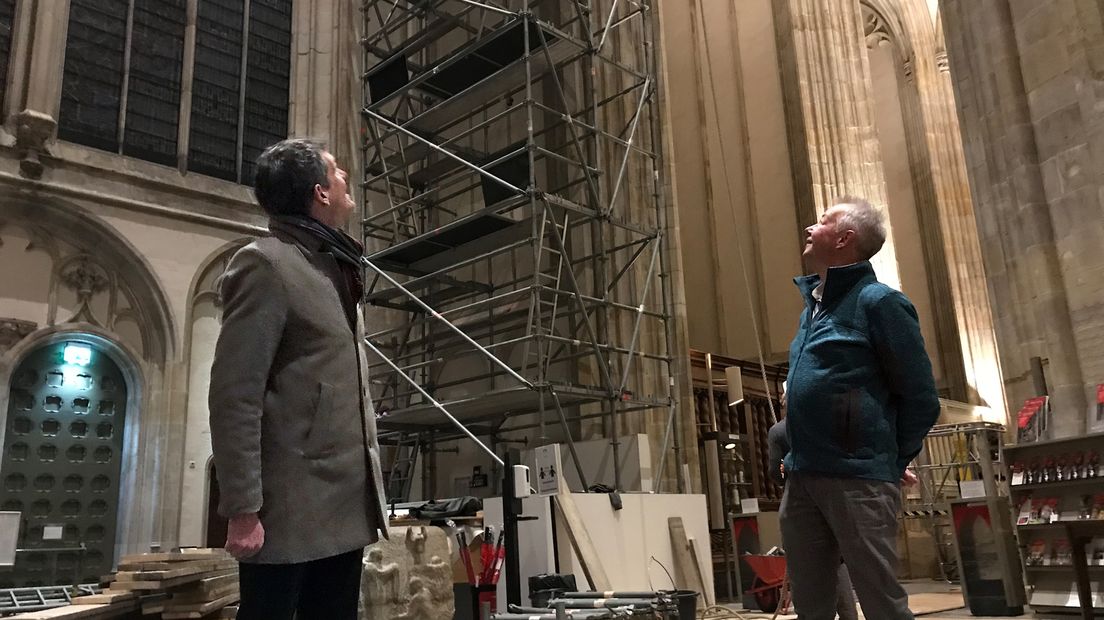 Bart van Meegen en Wiebe Kloosterman in de Domkerk