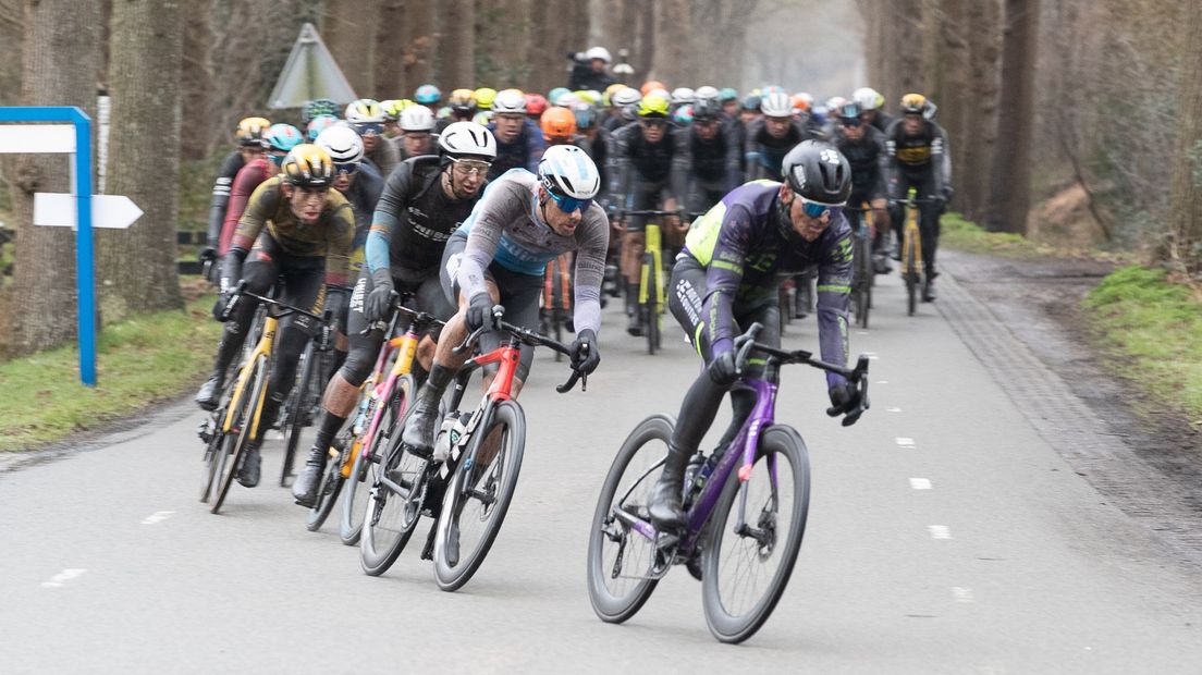 Beeld uit de Ronde van Drenthe van afgelopen zondag