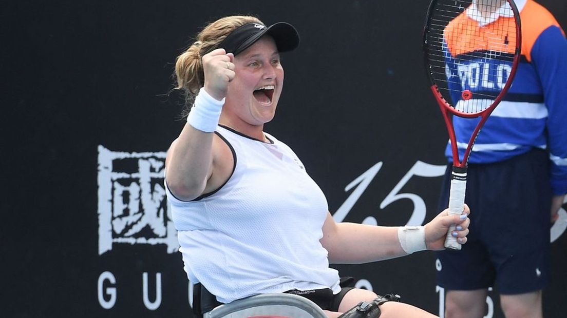 Aniek Koot in actie tijdens de Australian Open, eerder dit jaar.