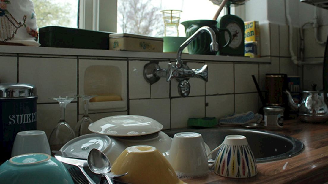 De keuken in het kabouterhuisje zoals die in de jaren zestig was