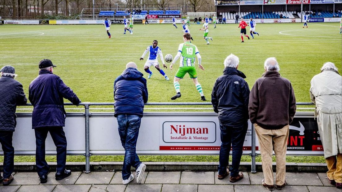 Amateurvoetbalverenigingen vervroegen hun wedstrijden. Foto ter illustratie.