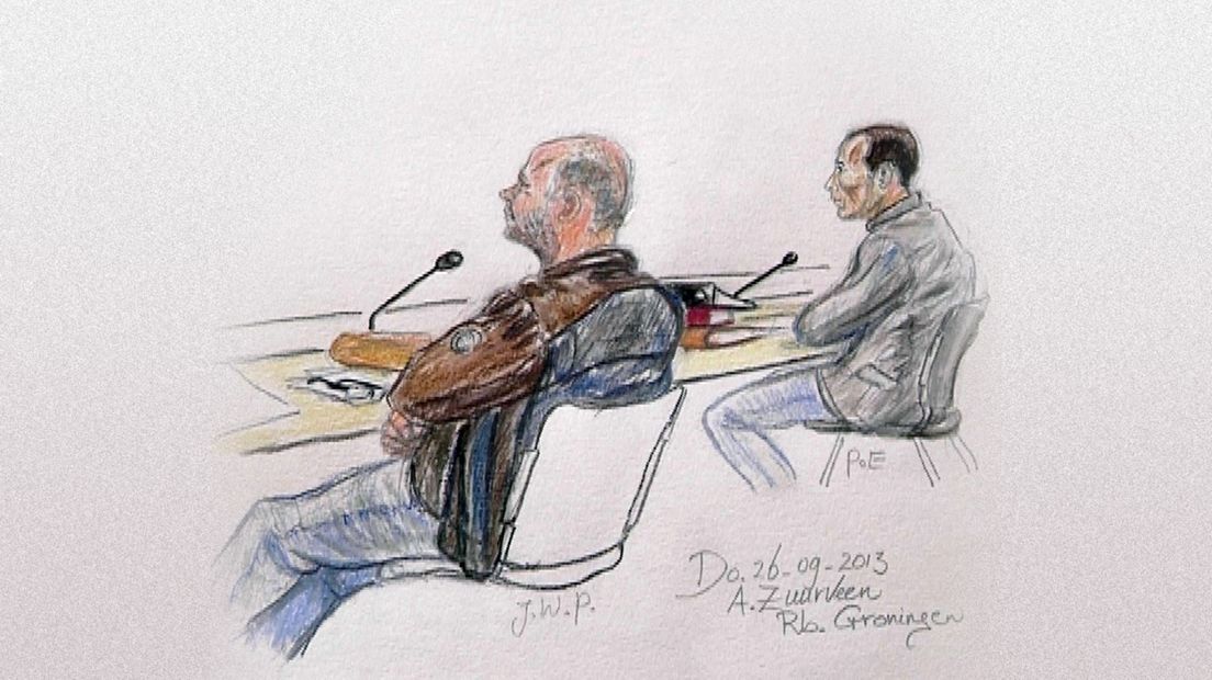 Willem P. en Pascal E. in de rechtbank, negen jaar geleden