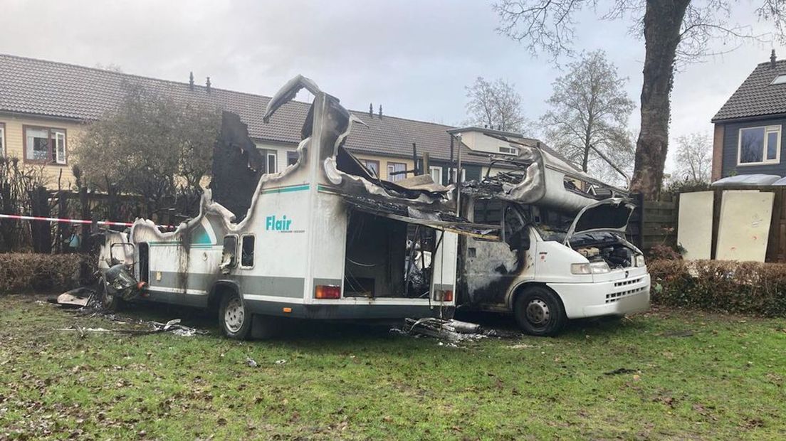 Van de caravans is weinig meer over