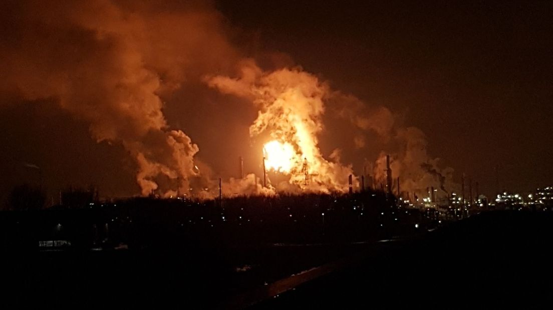 Grote vlam te zien bij Dow Terneuzen