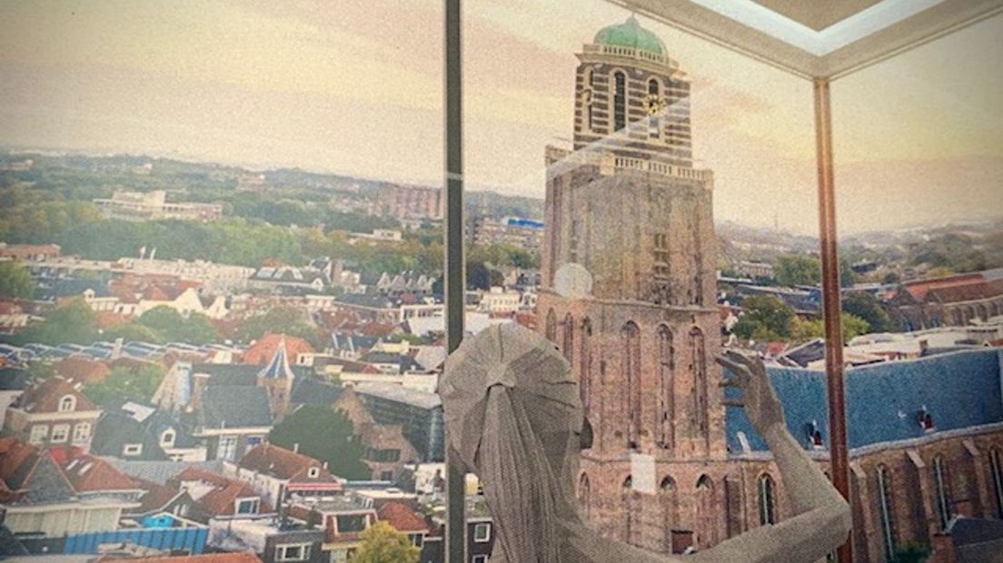 Impressie vanuit de virtuele lift van Zwolle