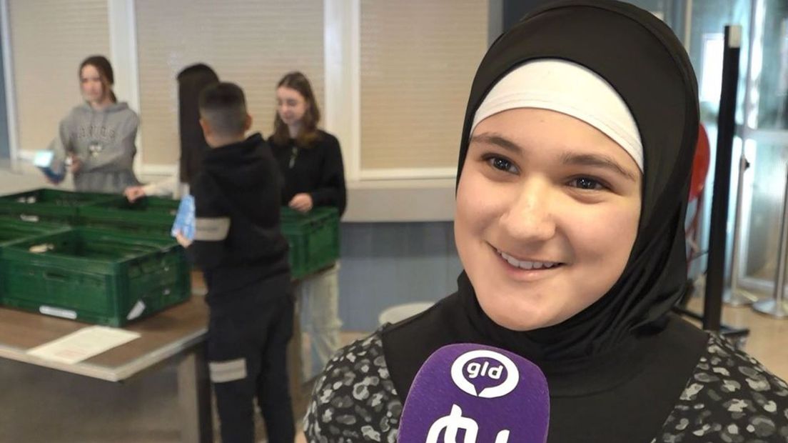 Sara uit de eerste klas havo/vwo.
