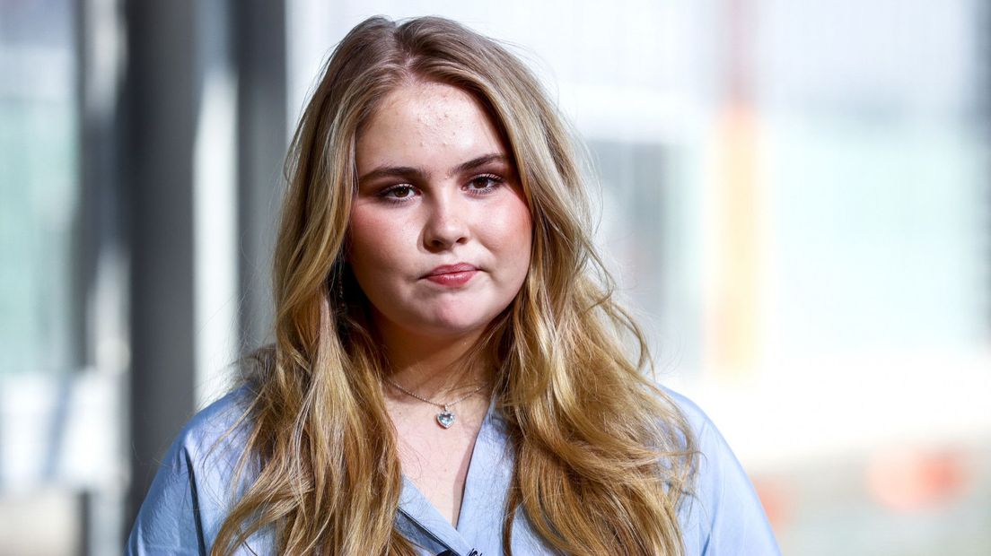 Amalia (18) bij de viering van koningsdag in Eindhoven