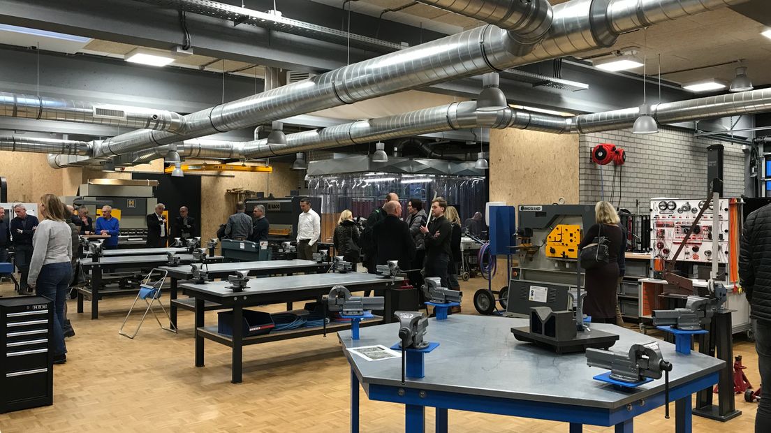 De werkplaats van het net geopende Centrum voor Top Techniek