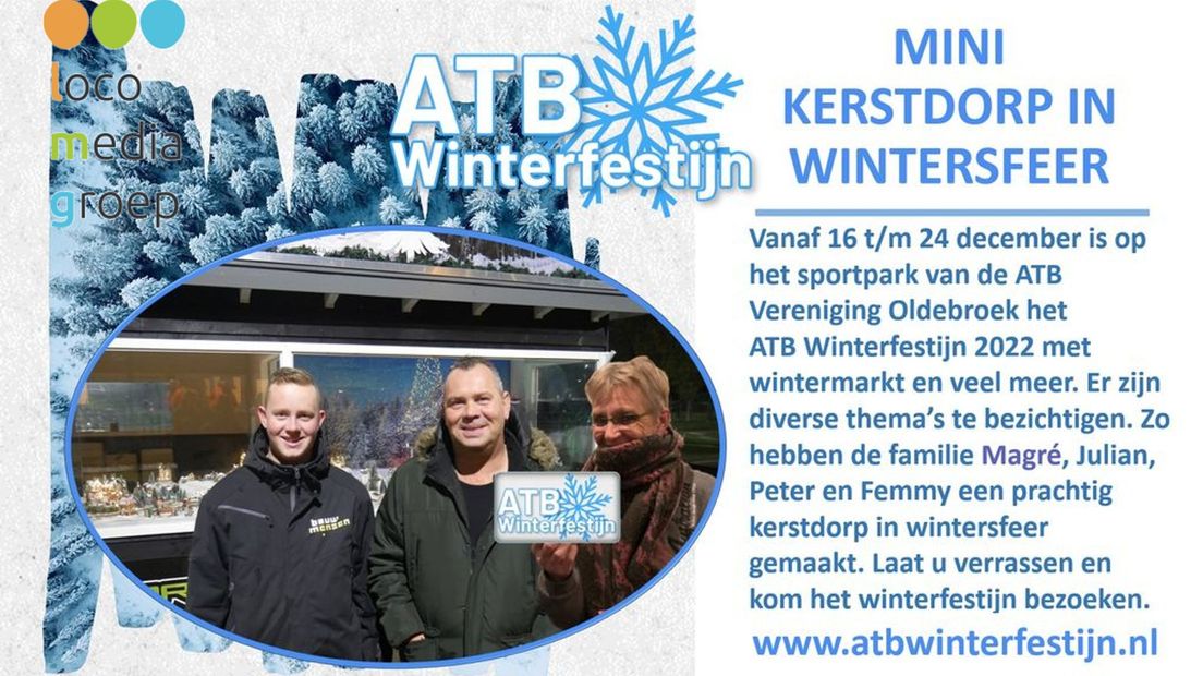 Mini Kerstdorp tijdens ATB Winterfestijn