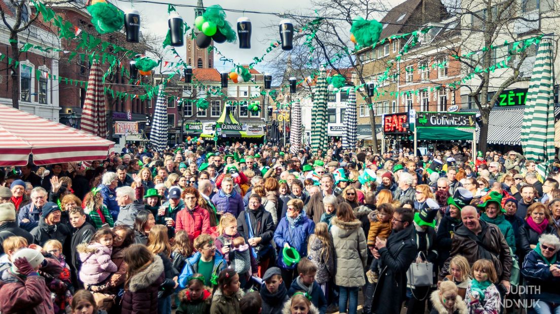 St. Patrick's Day op de Grote Markt in 2019