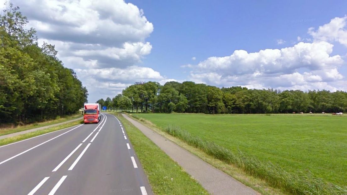 De N348 tussen Deventer en Wesepe