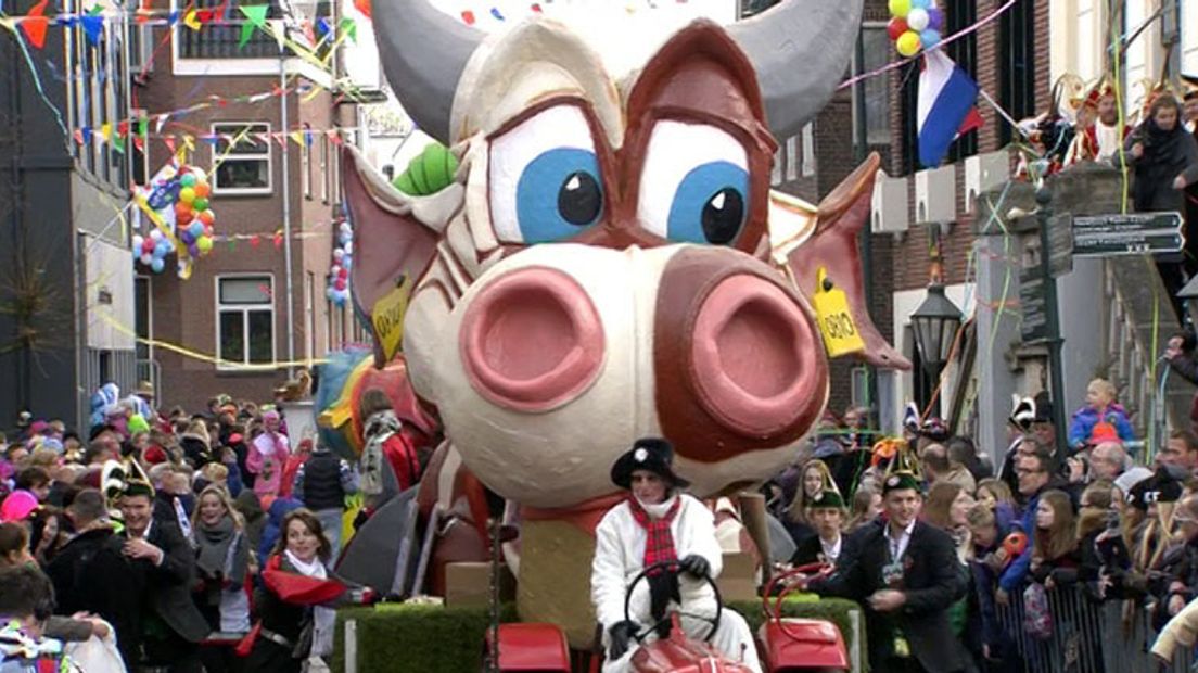 De carnavalsoptocht in Groenlo vorig jaar.