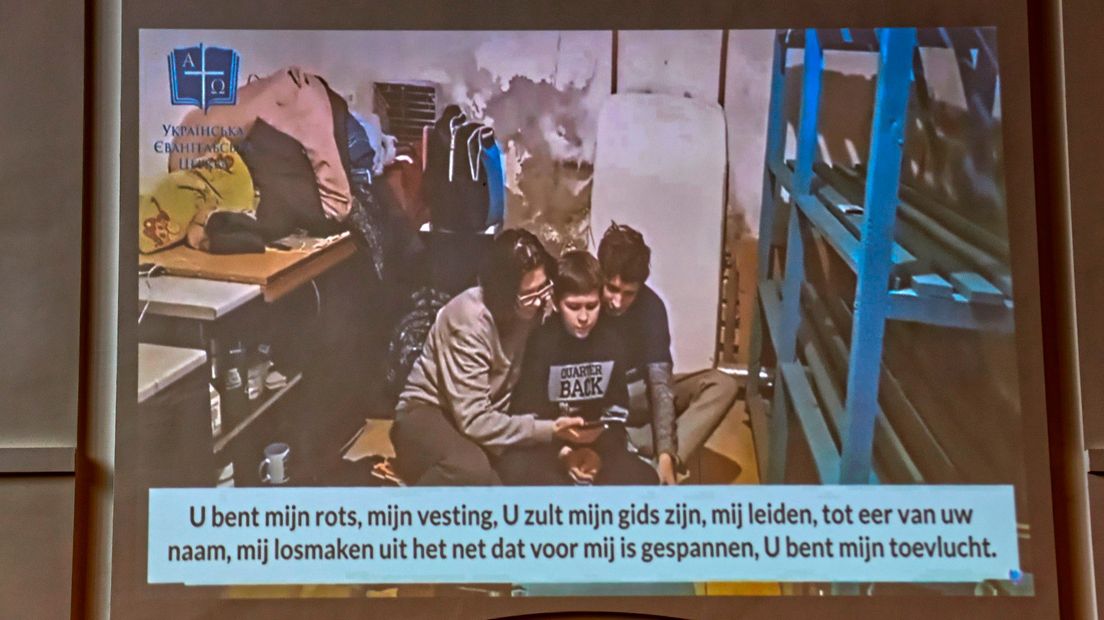 Screenshot uit Oekraïnse kerkvideo