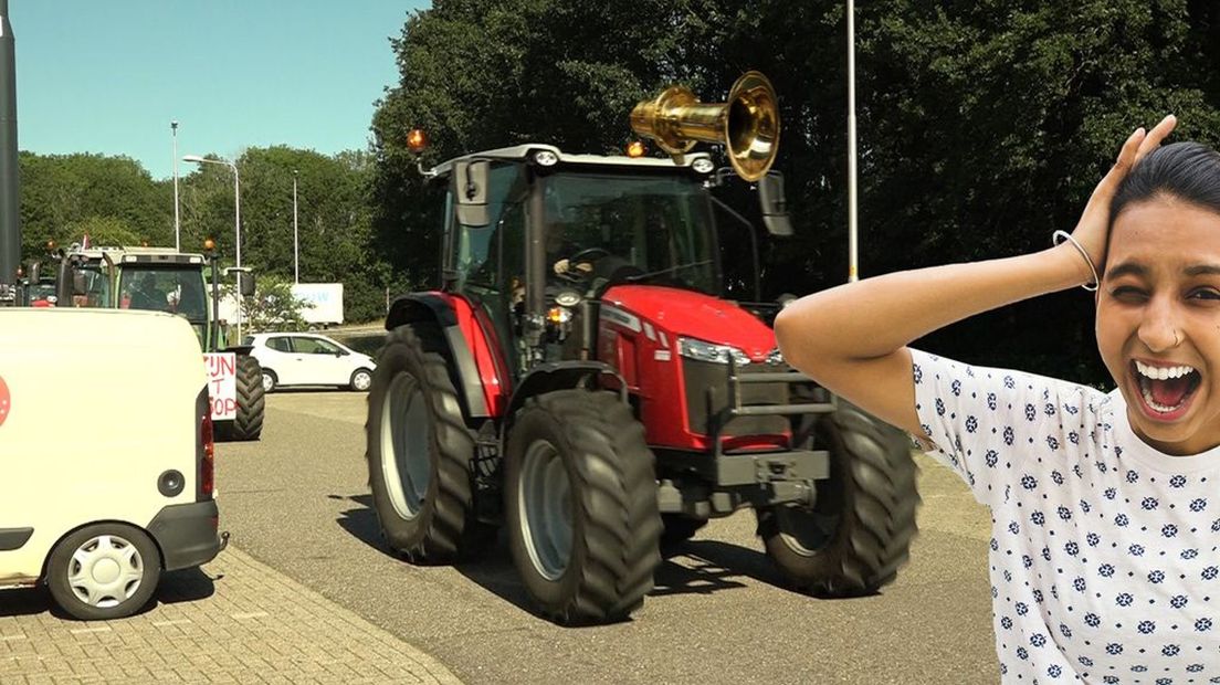 Boeren toeterden bij de woningen van Bruls en Jetten