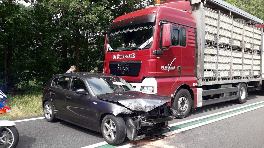 N36 weer open na aanrijding