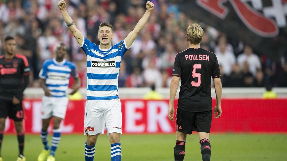 Mateusz Klich won met PEC Zwolle de KNVB Beker