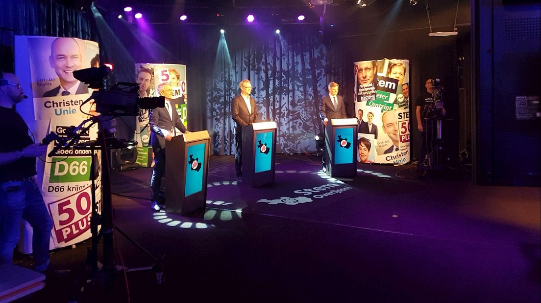 Tweede verkiezingsdebat bij RTV Oost