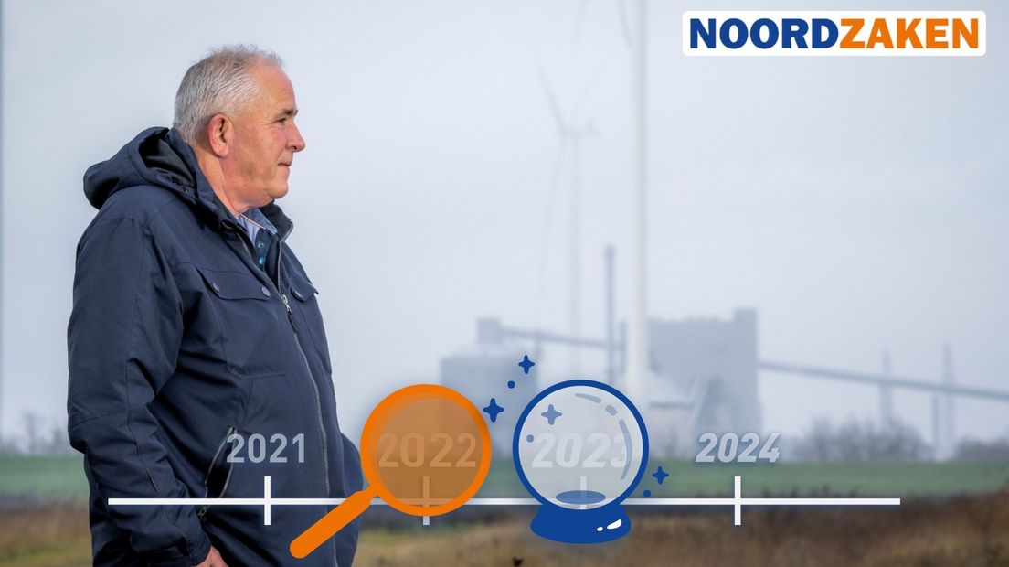 Klaas Pijper, oud-Aldel medewerker, met op de achtergrond Aldel
