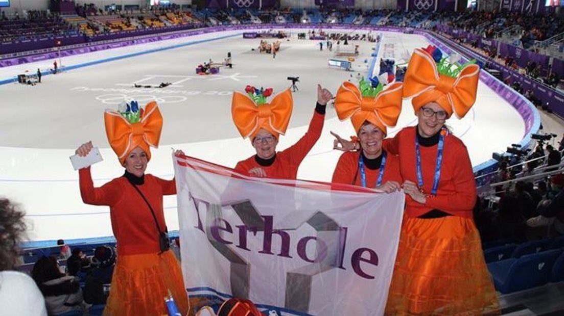 Van Terhole naar Pyeongchang om de Nederlandse schaatsers toe te juichen