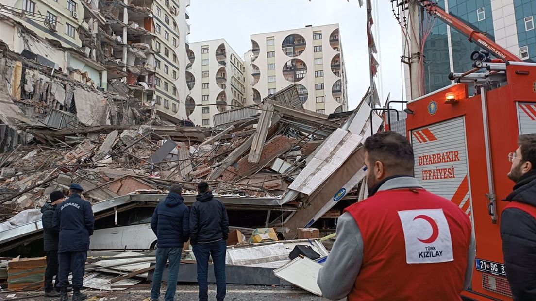 De aardbeving was in het zuidoosten van Turkije