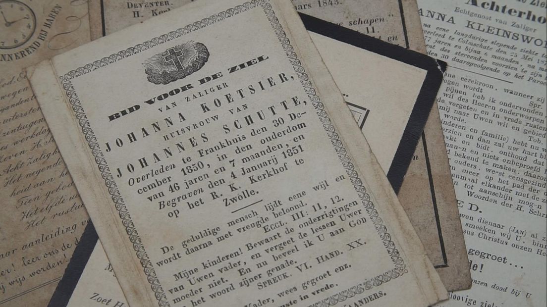 Een bidprentje uit 1851