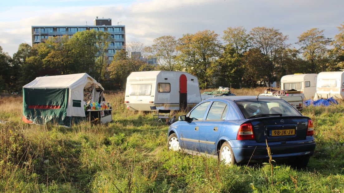 De terreinbezetting van de woonwagenkampbewoners in Rijswijk