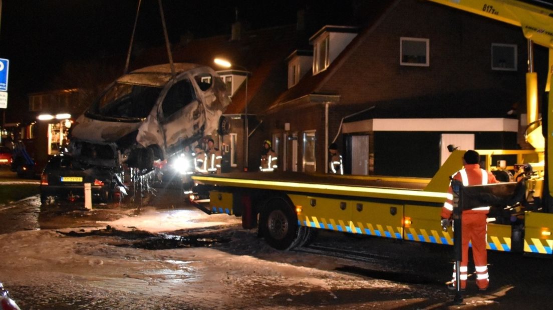 Auto uitgebrand in Goes.