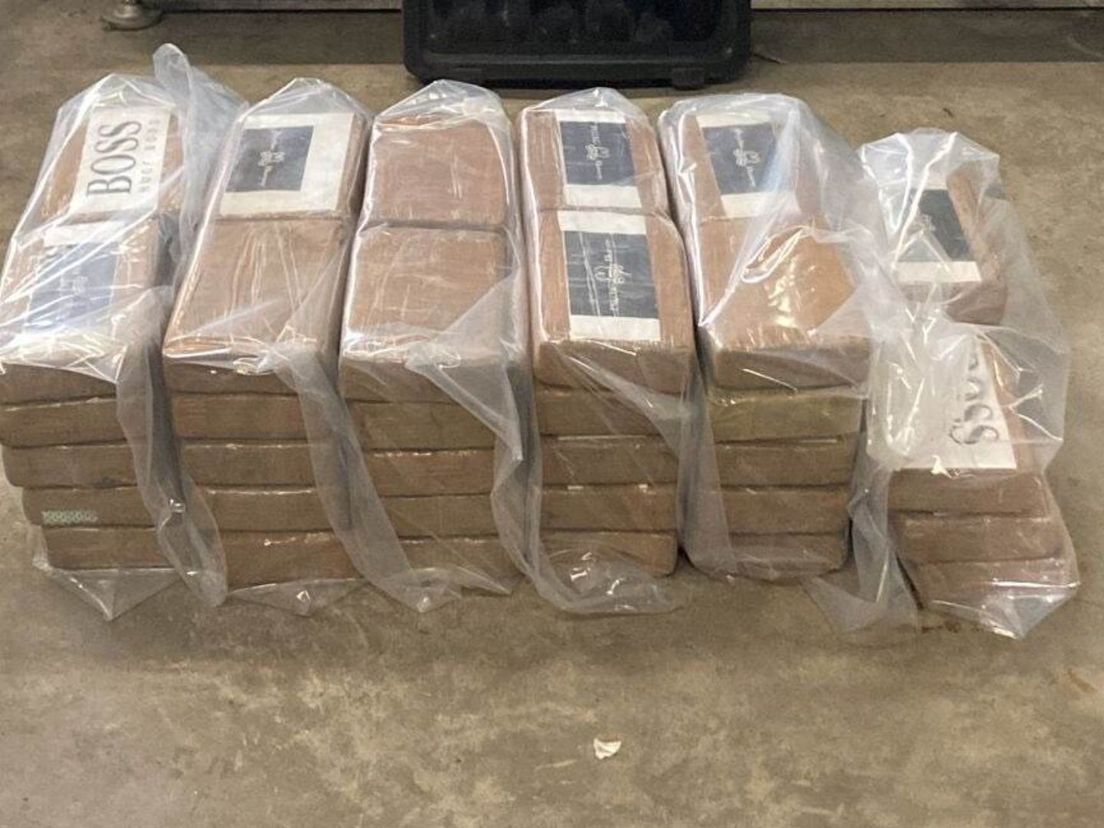 De 57 kilo drugs die in de Waalhaven werd gevonden