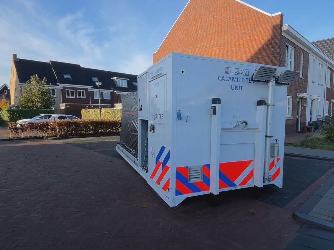 Het plaats delict in Zuidland voor de schietpartij