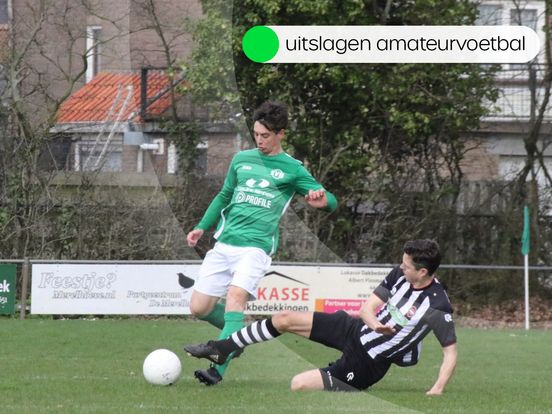 Uitslagen amateurvoetbal zaterdag 18 maart