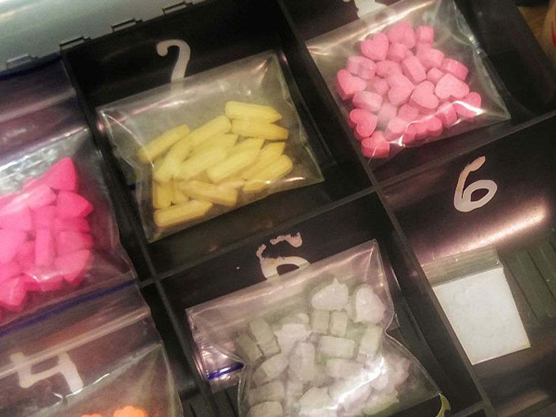 Een deel van de drugs.