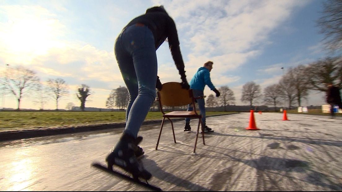 Schaatsen op natuurijs