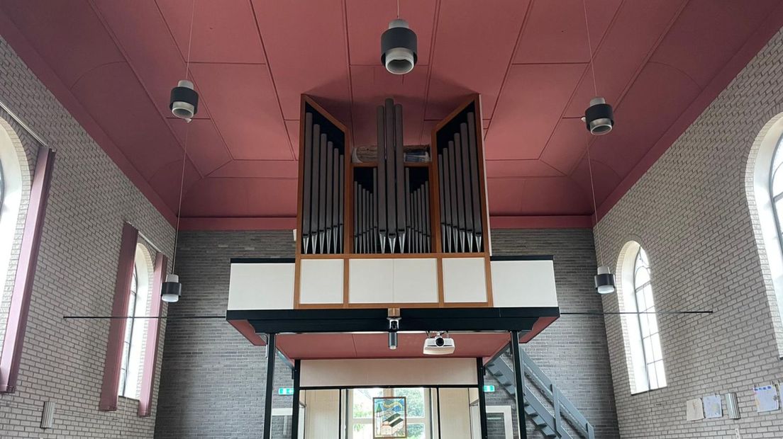 Het orgel in de Gereformeerde Kerk in Schoonrewoerd