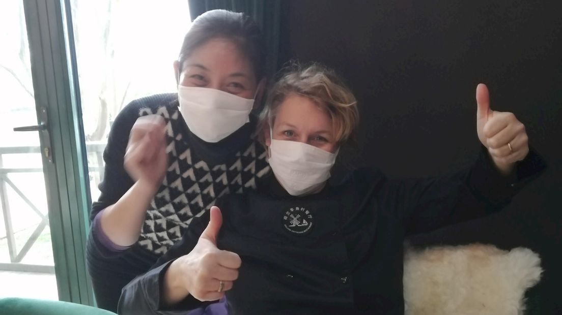 Gabriëlla tijdens haar verblijf in China