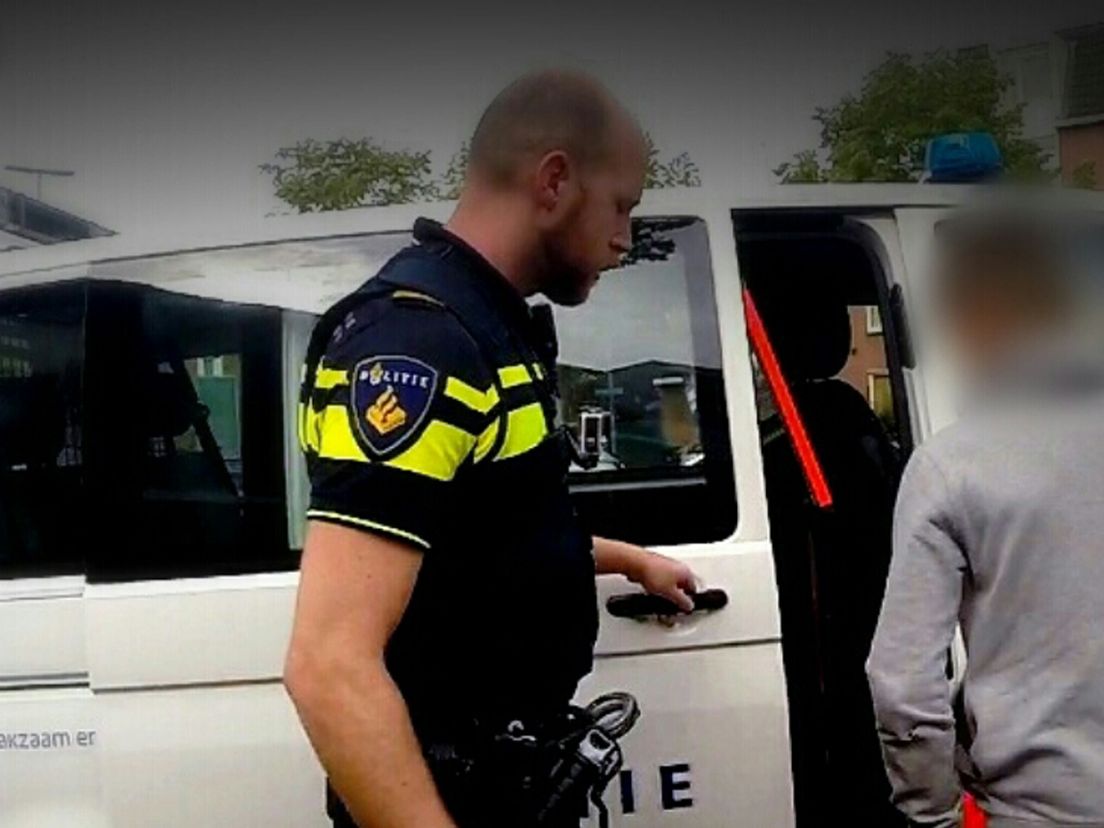 Aanhouding verdachte (Bron: politie)
